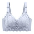 thumbnail image 1 of Abcnature Full Coverage Bras for Women Solid without Steel Rings Large Chest Appears Small Gathered Thin Underwear Women Bras Daily Bras, 1 of 3