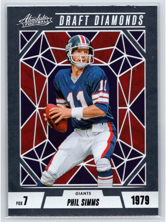 2024 Panini Absolute Phil Simms New York Giants Draft Diamonds #DD-PSS Football Card