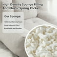 thumbnail image 5 of GOMAFO Bean Bag Chair with Footstool, Light Gray Lazy Sofa Chair for Adult, Comfy Couch for Living Room, Bedroom, Apartment, 5 of 11