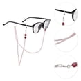 thumbnail image 3 of Unique Bargains 1 Pc Eyeglass Chain Glasses Chain Imitation Pearl Shell Pattern 75cm L Light Purple, 3 of 5