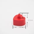 thumbnail image 4 of 24pcs LED Electronic Candle Lamp Heart Shape Candle Lights Flameless Tealight Romantic Party Decor (Red Shell, Red Light, No Flashing), 4 of 7