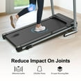 thumbnail image 5 of SLOK 2.5HP Folding Treadmill, 7.5MPH Running Machine with 12 Programs & LCD Display, Compact Exercise Equipment for Home Gym, Grey, 5 of 7