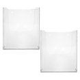 thumbnail image 2 of 2pcs Acrylic Brochure Holder Wall Mount Flyers Holder Acrylic Magazine Holder Paper Holder Pamphlet Rack For Wall Bookshelf, 2 of 4