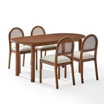 Crosley Furniture Kennedy 5-Piece Dining Table Set For 4 In Walnut