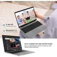 thumbnail image 5 of Aocwei 15.6" Laptop 6GB RAM 128GB SSD Traditional Laptops Computer Windows 10 Pro Intel J4105 2.4G+5G WiFi Bluetooth 4.2 USB HDMI 1920x1080 FHD Aocwei with Wireless Mouse for Work Study -Gray, 5 of 10