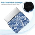 thumbnail image 2 of FORMRS 13"-13.3" Laptop Sleeve Protective Case Soft Carrying Quilted Computer Bag Cover, Blue Garden Pattern, 2 of 7