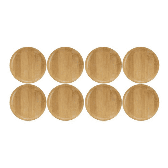 8Pcs Wine Glass Topper, 4Inch Wine Glass Charcuterie Topper Bamboo Wine Glass Topper Coasters
