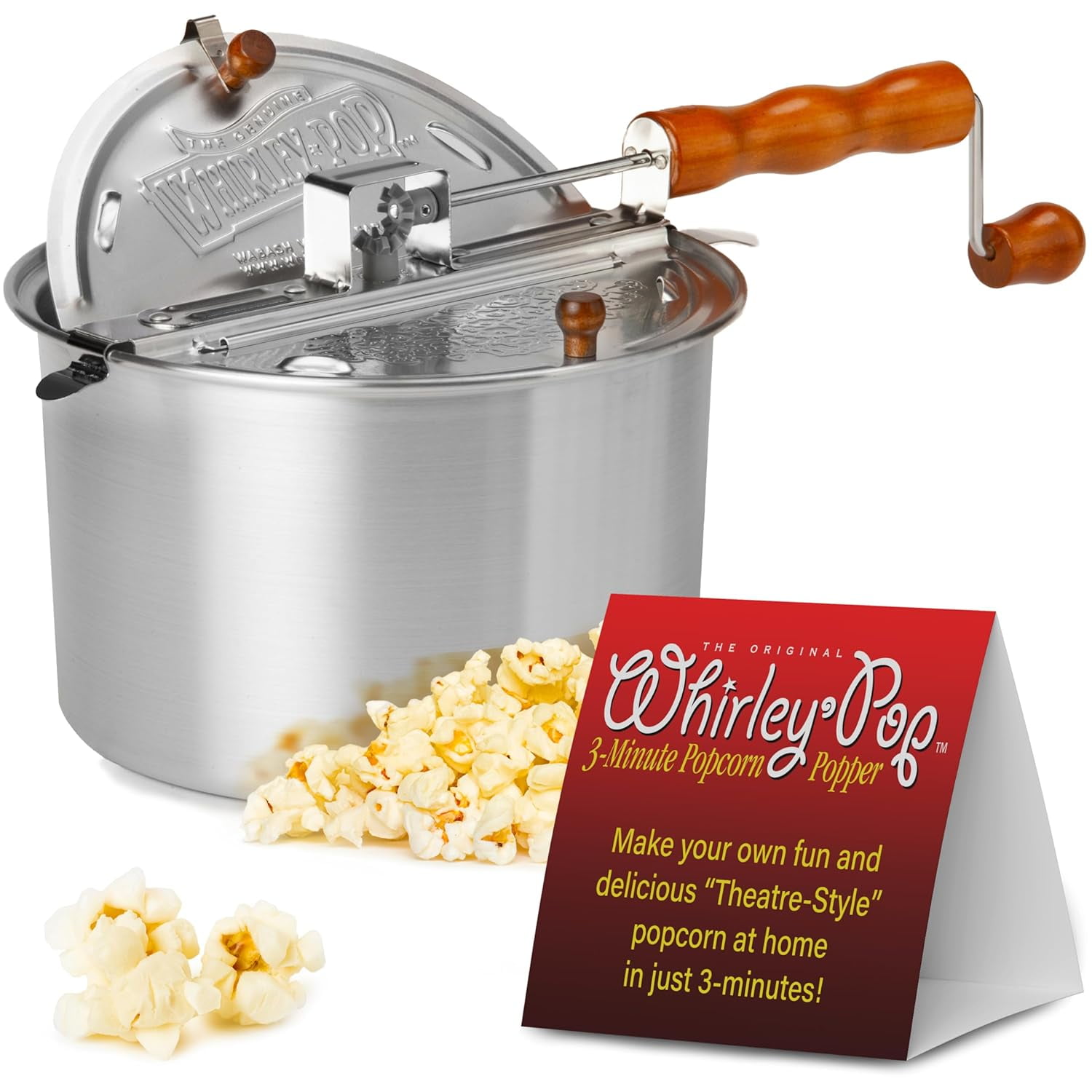Wabash Family Farms 6 Qt Whirley-Pop Popcorn Popper Wabash Family Farms 6 Qt Whirley-Pop Popcorn Popper