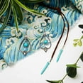thumbnail image 5 of Bohemian Turquoise Pendant Long Choker Suede Choker Necklace with Vintage Turquoise Statement Dangle Earrings Jewelry Accessories for Women, 5 of 8