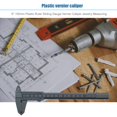 thumbnail image 2 of 6" 150mm Plastic Ruler Sliding Gauge Vernier Caliper Jewelry Measuring, 2 of 7