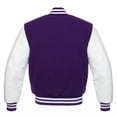 thumbnail image 5 of Man’s Varsities Baseball Jackets Letterman Jackets Wool Body Leather Sleeves Baseball Bombers Jackets Windbreaker, 5 of 8