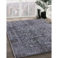 thumbnail image 2 of Ahgly Company Indoor Round Mid-Century Modern Gray Oriental Area Rugs, 3' Round, 2 of 6