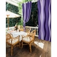 thumbnail image 5 of nqOlkjepod Outdoor Curtains for Patio Waterproof, Purple Ombre Outdoor Privacy Panels Grommet, Abstract Art Moire Ocean Waves Blackout Outside Curtains for Porch/Cabana/Pergola 54"x108", 2 Panels, 5 of 8