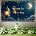 thumbnail image 7 of Ramadan Mubarak Eid Moon Lantern Decorative Banner Party Supplies Backdrop Islamic Celebration Event Decoration Photography Props, 7 of 7