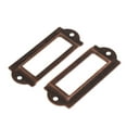 thumbnail image 2 of Unique Bargains File Drawer Label Tag Name Card Holder Copper Tone 30pcs, 2 of 3