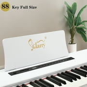 OverPatio 88 Keys Electric Digital Piano, Full Weighted Keyboards with Digital Music for All Experience Levels, White