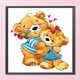 thumbnail image 1 of Cuadros Decorativos Pintura de arte de punto de cruz completo 11CT Kit de adorno de pared de bordado de amor de oso estampado Ndcxsfigh Nuevos Originales, 1 of 6