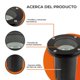 thumbnail image 5 of Tecnolite - Lámpara de Piso, Iluminación Exterior para Jardín o Patio Constanza, Empotrable con Base E27, Estructura Resistente a la Interperie y la Corrosi&amp;oacute, 5 of 9