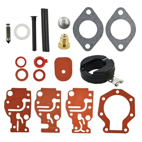 Labwork Carburetor Rebuild Carb Repair Kit 439073 431897 187219 Fit for 1987-1996 Johnson Evinrude Outboard 6HP 8HP 10HP 15HP 20HP