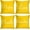 Yellow, variant on Yellow Set of 4 Throw Pillow Covers Furry Home Decor Pillow Cases Decorative 18X18 Inches Outdoor Cushion Couch Sofa Cojines Pillowcases Sunshine Happy Love Smile