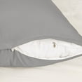 thumbnail image 4 of Unique Bargains Pillowcases Zippered Microfiber Body Pillow Cover Grey 20" x 72", 4 of 8