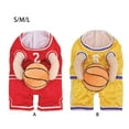 thumbnail image 3 of Methold Disfraz de jugador de baloncesto para perro, traje divertido y llamativo para ropa de baloncesto para mascotas Ropa para mascotas Amarillo METRO, 3 of 6