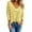 Beige, variant on Women T-Shirts Hollow Out 3/4 Sleeve Knit Tops Casual Design V-Neck Blouse Shirt Soft Solid Color Streetwear