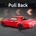 thumbnail image 2 of Ymhat Toy Cars 1/32 Dodge Challenger Coches de Juguete de Metal Fundido a presión Coche de Juguete Hellcat con Sonido y luz Coche Hellcat extraíble para niños y niños de 3 años o más, 2 of 5