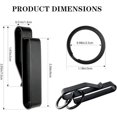 thumbnail image 3 of 2 PCS duty Belt Key Holder, Tactical Stealth Key Ring, Stainless Steel Tactical Key Holders, Belt Key Clip for Police Fire Agencies, 3 of 5