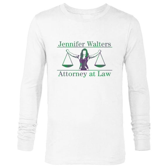 Marvel Studios She Hulk Jennifer Walters Attorney at Law - Long Sleeve T-Shirt for Men - Customized-White