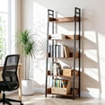thumbnail image 1 of Librero de 5 Niveles - Estante Mueble Organizador, Muebles para Cocina Diseño Abierto Minimalista con Ganchos, Estantería, para Cocina Sala Oficina Dormitorio Biblioteca, 1 of 4