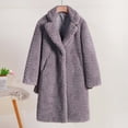 thumbnail image 2 of HAPIMO Discount Women's Open Front Knit Cardigan Long Sleeve Lapel Casual Solid Classy Sweater Jacket Teen Girls Clothes Gray XXXL, 2 of 4
