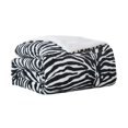 thumbnail image 2 of Home Soft Things Nature Faux Fur & Sherpa Backing Blanket - Zebra - Queen (86" x 92"), 2 of 6