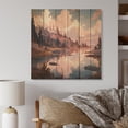 thumbnail image 2 of Designart "Majestic Mountain Views II" Landscapes Print on Natural Pine Wood, 2 of 5