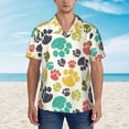thumbnail image 3 of Drums Artistic Mens Hawaiian Shirt Short Sleeve Casual Button Up Tropical Summer Beach Shirt, 3 of 9