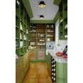 thumbnail image 3 of Eva Collection One-Light Matte Black Mid-Century Modern Flush Mount Light, 3 of 11