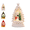 White#081, variant on Musical Christmas Snow Globe Lantern, Light Up Christmas Tree Snow Globe Ornament Shatterproof Acrylic LED Snowglobe Santa Scene Winter Indoor Holiday Desktop Decor Gift White