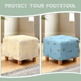 thumbnail image 6 of SCRAWLGOD Easter Egg Spot Engineering Vehicle Pattern Blue Ottoman Slipcover, Breathable Footrest Sofa Protection Washable Covers for Footstool with Stretch Bottom for Pets, 6 of 7