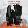 thumbnail image 3 of Cinvoph Winter Gloves for Men Women Waterproof Touchscreen Ski Snow Gloves Thickened Warm Insulated Gloves for Snow Hiking Skiing Cycling Camping Outdoor Cold Weather Work, 3 of 3