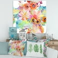 thumbnail image 2 of Designart ' Wildflowers and Vibrant Wild Spring Leaves I ' Traditional Canvas Wall Art Print, 2 of 4
