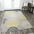 thumbnail image 2 of Alora Decor Milan 9' x 12' Medallion yellow/Gray/Rust/Blue Hand-Tufted Area Rug, 2 of 5