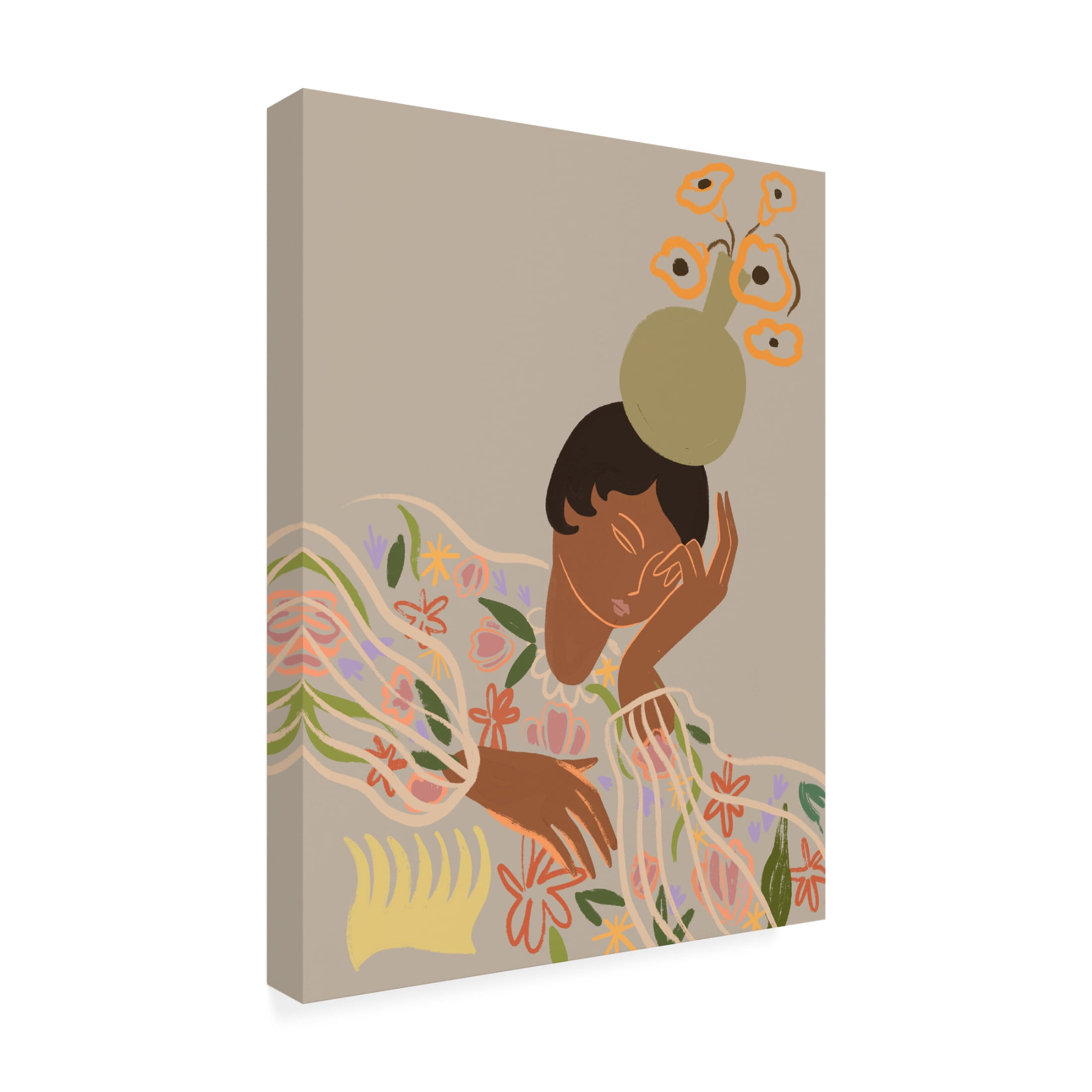 Trademark Fine Art Arty Guava The Overthinker Canvas Wall Art