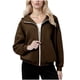 thumbnail image 2 of HongQid Hoodies for Women Soft Zip Up Hooded Long Sleeve Casual Oversized Sweatshirt Hooded Tops, 2 of 7