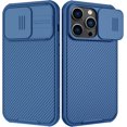 thumbnail image 1 of Funda Camshield para iPhone 14 Pro, funda deslizante para cámara [PC y TPU rígidos antiarañazos], funda protectora delgada y a prueba de golpes para iPhone 14 Pro de 6.1 pulgadas, color azul, 1 of 8