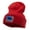 Red, variant on American Swimmer Embroidered 12 Inch Long Knitted Beanie - Red OSFM