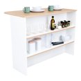 thumbnail image 3 of Kitchen Food Preparation Station with Shelves | Large Surface for Cooking, Shelves for Kitchen Essentials | Durable Particle Board Build | Solves Kitchen Clutter and Mobility Challenges, 3 of 3