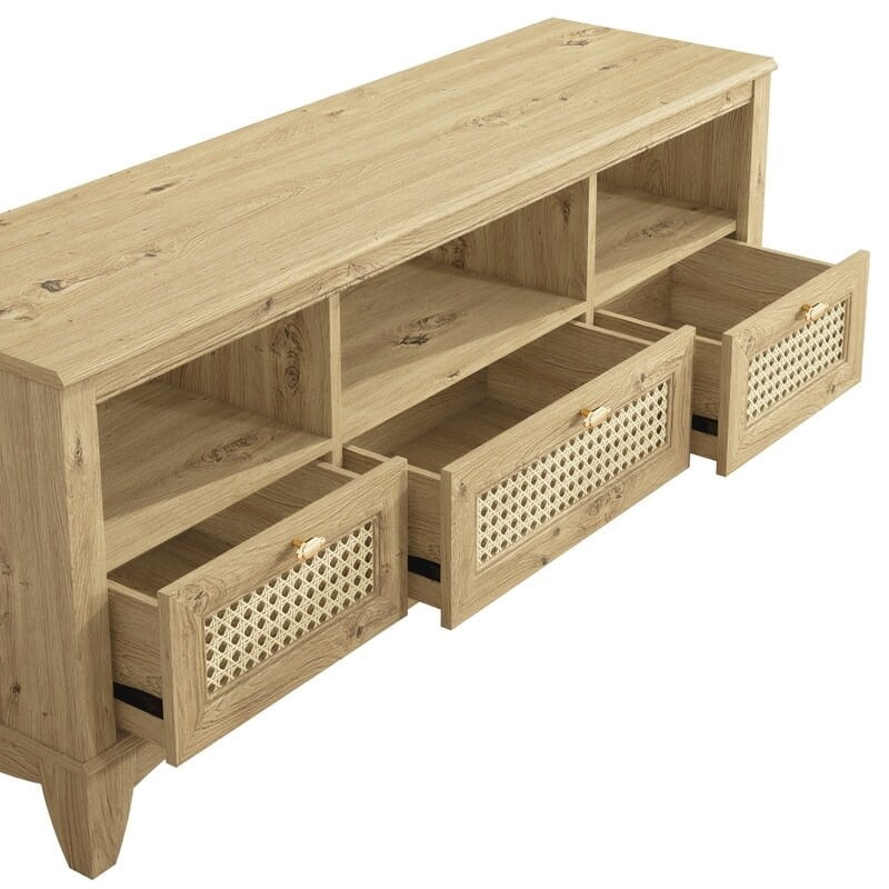 Joy River TV Stand for TVs up to 60", light wood