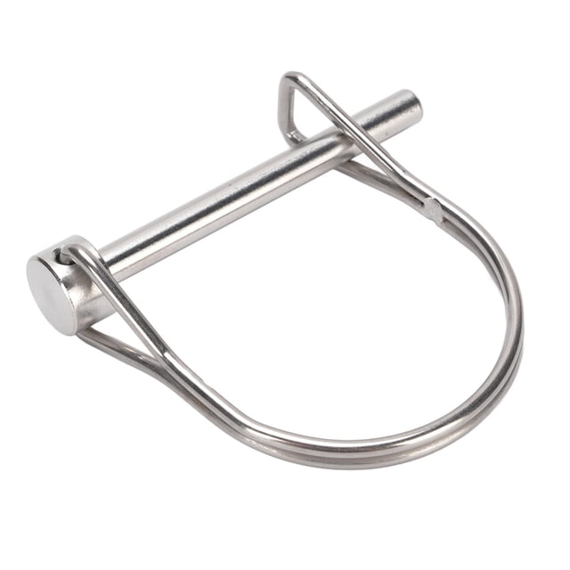 1PC Stainless Steel 316 PTO Pin Round Arch Wire Shaft Locking Lock Pin Safety Coupler Pin Retainer Farm Trailers Wagons Lawn Garden