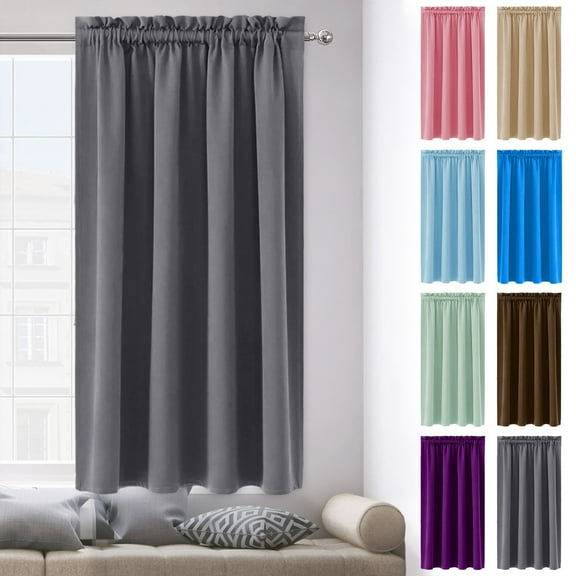 Xuniizn Blackout Curtains for Bedroom Thermal Insulated - 100%Polyester Black Out Curtains 2 Panels Set Room Darkening Window Curtains for Living Room, Gray