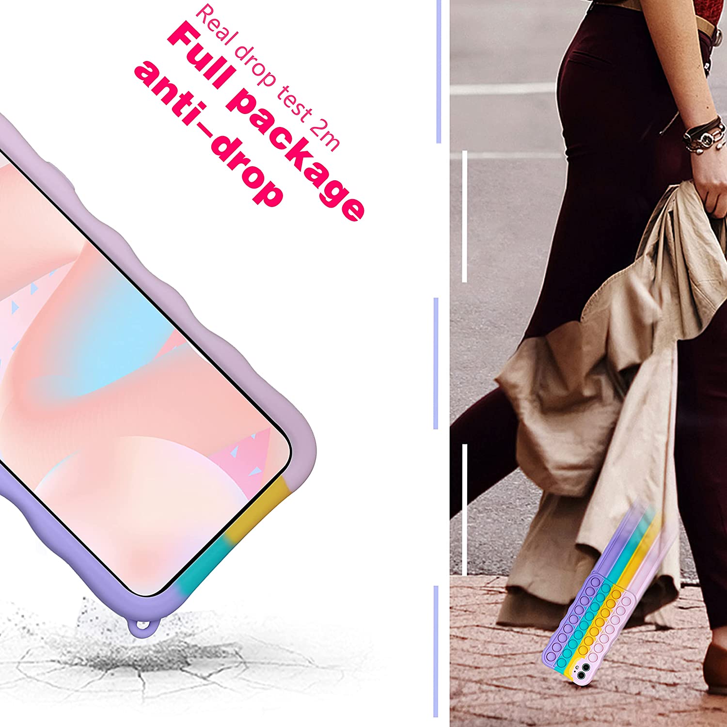 for iPhone Plus/8 Plus Case Cartoon Kawaii Funny Cute Fun